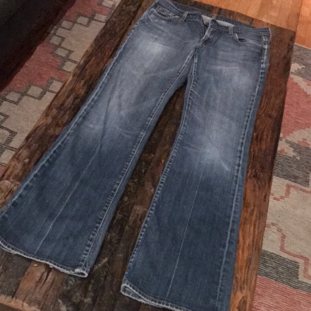 7 bootcut blue jeans